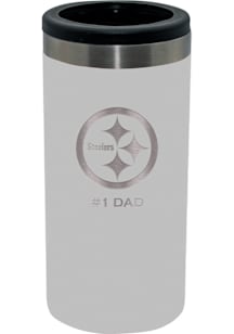 Pittsburgh Steelers Dad 12oz Coolie - White