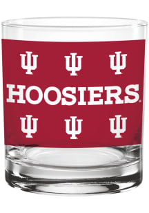 Indiana Hoosiers 14oz Logo Rock Glass