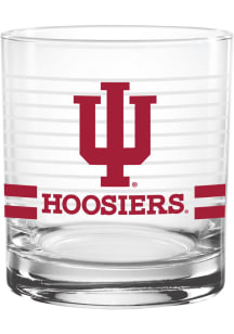 Red Indiana Hoosiers 14oz Ring Rock Glass