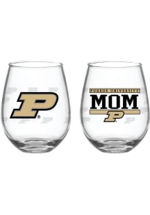 Purdue Boilermakers 15oz Mom Stemless Wine Glass