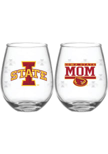Iowa State Cyclones 15oz Mom Stemless Wine Glass
