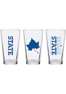 Indiana State Sycamores 16oz Clear Pint Glass