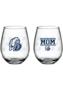 Drake Bulldogs 15oz Mom Stemless Wine Glass