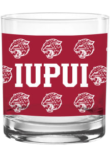 IUPUI Jaguars 14oz Logo Rock Glass