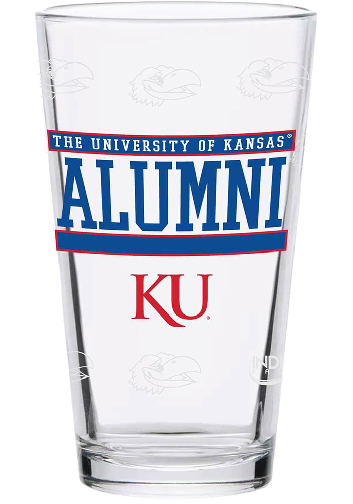 Kansas Jayhawks 16 oz Alumni Pint Glass