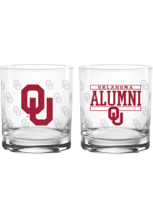 Oklahoma Sooners 14 oz Alumni Rock Glass