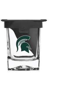 Michigan State Spartans Ice Wedge Rock Glass
