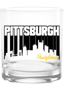 Pittsburgh 14 oz Skyline Shadow Rock Glass