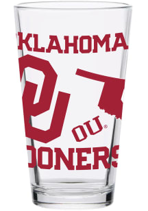 Oklahoma Sooners 16oz Medley Pint Glass