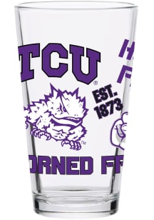 TCU Horned Frogs 16oz Medley Pint Glass