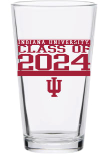 White Indiana Hoosiers 16 oz Class of 2024 Pint Glass
