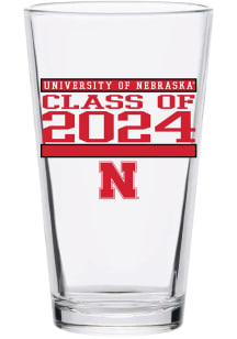 White Nebraska Cornhuskers 16 oz Class of 2024 Pint Glass