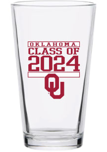 Oklahoma Sooners 16 oz Class of 2024 Pint Glass
