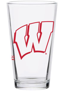 Red Wisconsin Badgers 16oz Core Pint Glass