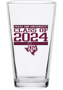 Texas A&amp;M Aggies 16 oz Class of 2024 Pint Glass