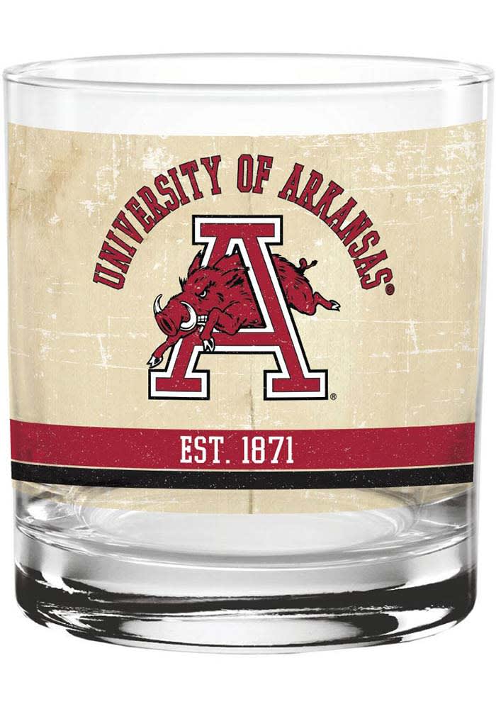 Louisville Cardinals 14oz. Vintage Retro Rocks Glass