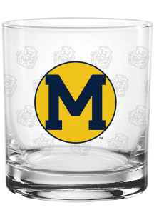 Michigan Wolverines 14oz Repeat Rock Glass