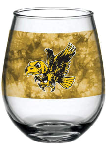 Iowa Hawkeyes 15oz Tie Dye Stemless Wine Glass