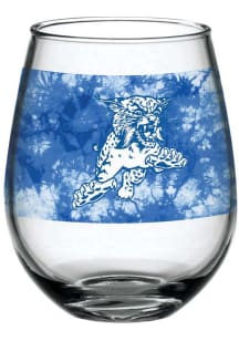 Kentucky Wildcats 15oz Tie Dye Stemless Wine Glass