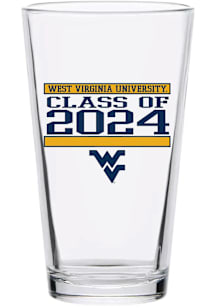 West Virginia Mountaineers 16 oz Class of 2024 Pint Glass - White