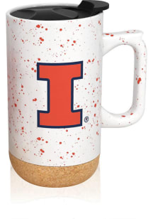 White Illinois Fighting Illini 18oz Speckled Mug