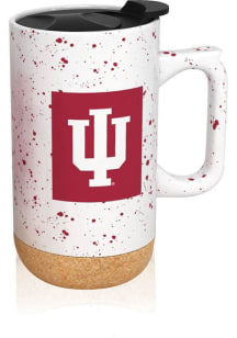 White Indiana Hoosiers 18oz Speckled Mug