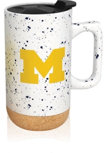 White Michigan Wolverines 18oz Speckled Mug