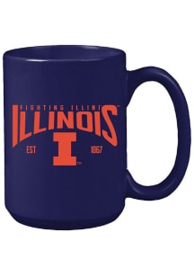 Orange Illinois Fighting Illini 15oz Est. Mug Mug