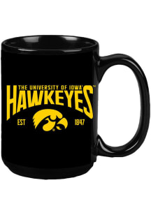 Black Iowa Hawkeyes 15oz Est. Mug Mug