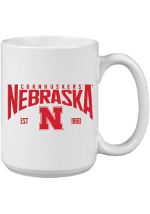 Red Nebraska Cornhuskers 15oz Est. Mug Mug