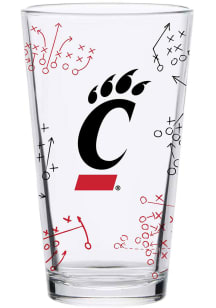 Black Cincinnati Bearcats 16oz Playbook Pint Glass