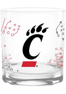 Black Cincinnati Bearcats 14oz Playbook Rock Glass