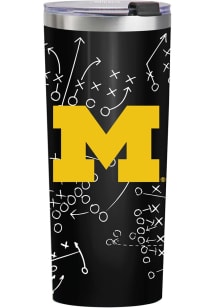 Black Michigan Wolverines 24oz Playbook Stainless Steel Tumbler