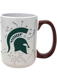 White Michigan State Spartans 15oz Playbook Mug