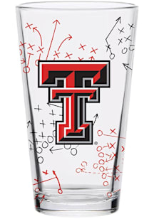 Texas Tech Red Raiders 16oz Playbook Pint Glass - Red