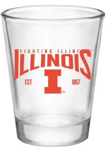 Orange Illinois Fighting Illini 2oz Est. Shot Glass