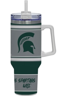 Green Michigan State Spartans 40oz Full Color Stainless Steel Tumbler