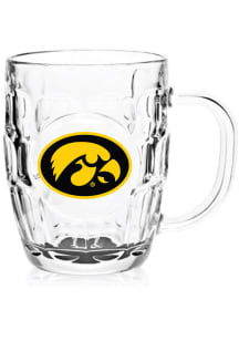 Black Iowa Hawkeyes 20oz Dimpled Pint Glass