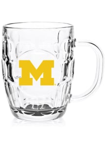 Navy Blue Michigan Wolverines 20oz Dimpled Pint Glass