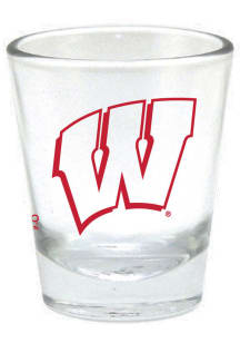 Red Wisconsin Badgers 2oz Core Logo Shot Glass