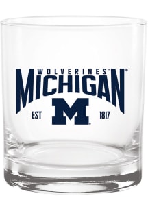 Yellow Michigan Wolverines 14oz Est. Rock Glass