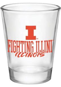 Orange Illinois Fighting Illini 2oz Chill Shot Glass