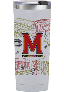 Red Maryland Terrapins 24oz Campus Stainless Steel Tumbler