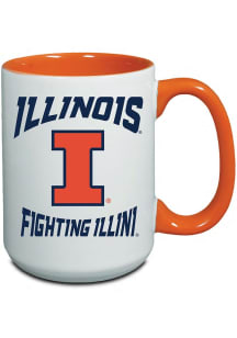 Orange Illinois Fighting Illini 15oz Combo Mug