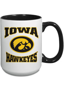 Black Iowa Hawkeyes 15oz Combo Mug