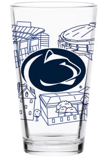 Navy Blue Penn State Nittany Lions 16oz Campus Line Art Pint Glass