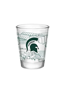 Michigan State Spartans Campus Line Art 2oz Shot Glass