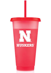 Nebraska Cornhuskers Chameleon Straw Tumbler