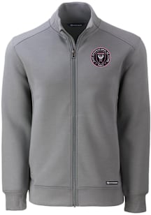 Cutter and Buck Inter Miami CF Mens Graphite Roam Long Sleeve Zip