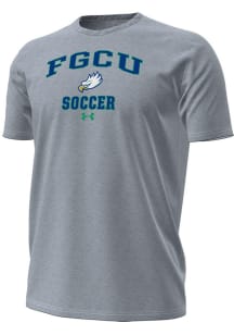 Under Armour Florida Gulf Coast Eagles Grey Soccer Performance Short Sleeve T Shirt